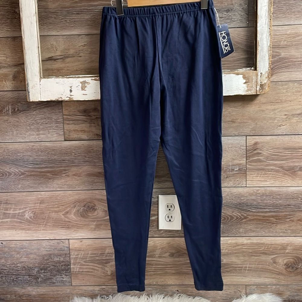 Honors Ladies Skinny Stretch Pants, NWT , Size L, Navy Blue